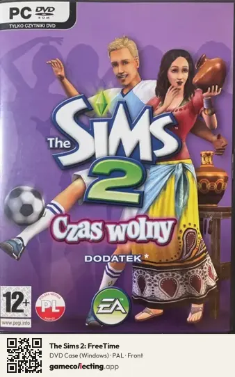 The Sims 2: FreeTime Computer, PAL box front