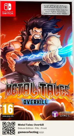 Metal Tales: Overkill Nintendo Switch, PAL box front
