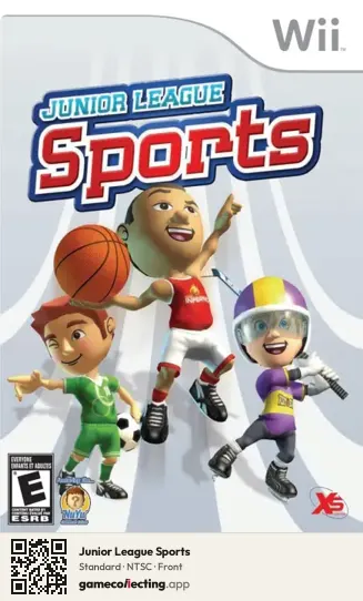 Junior League Sports Nintendo Wii, NTSC box front