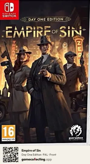 Empire of Sin Nintendo Switch, PAL box front