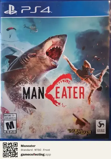 Maneater PlayStation 4, NTSC box front