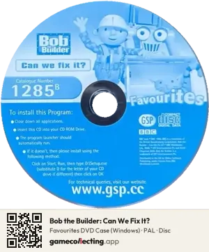 Bob the Builder: Can We Fix It? Computer, PAL disc