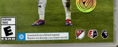 EA Sports FC 25, the ESRB box on its front