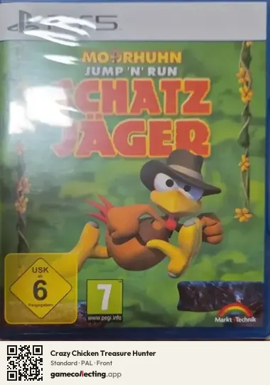 Crazy Chicken Treasure Hunter PlayStation 5, PAL box front