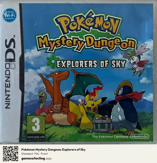 Pokémon Mystery Dungeon: Explorers of Sky Nintendo DS, PAL box front