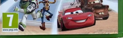Rush: A Disney Pixar Adventure, the PEGI square on its front