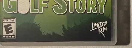 Golf Story, the ESRB box on its front