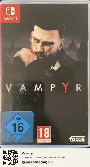 Vampyr Nintendo Switch, Germany box front