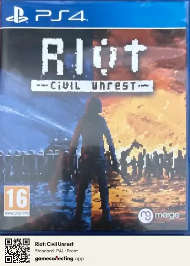 Riot: Civil Unrest PlayStation 4, PAL box front