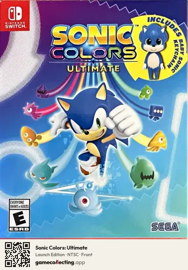 Sonic Colors: Ultimate Nintendo Switch, NTSC box front