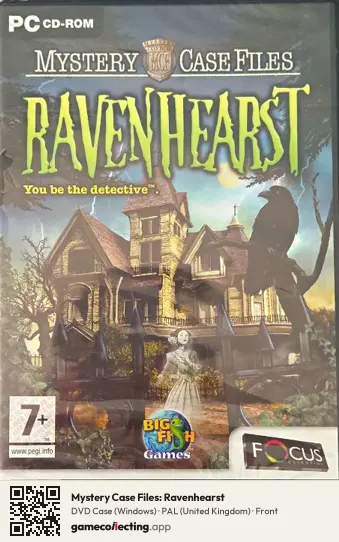 Mystery Case Files: Ravenhearst Computer, United Kingdom box front