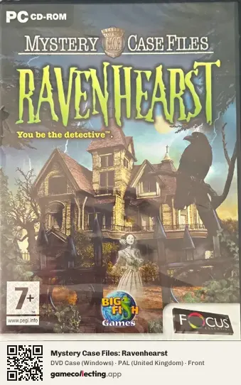 Mystery Case Files: Ravenhearst Computer, United Kingdom box front