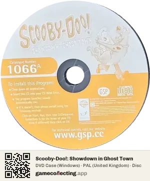 Scooby-Doo!: Showdown in Ghost Town Computer, PAL disc