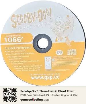 Scooby-Doo!: Showdown in Ghost Town Computer, PAL disc