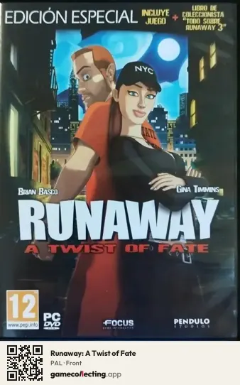 Runaway: A Twist of Fate Computer, PAL box front