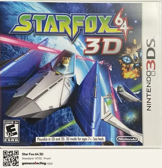 Star Fox 64 3D Nintendo 3DS, NTSC box front