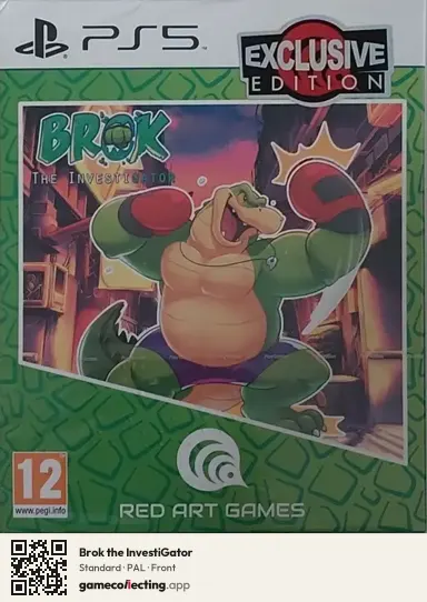 Brok the InvestiGator PlayStation 5, PAL box front