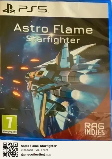 Astro Flame: Starfighter PlayStation 5, PAL box front