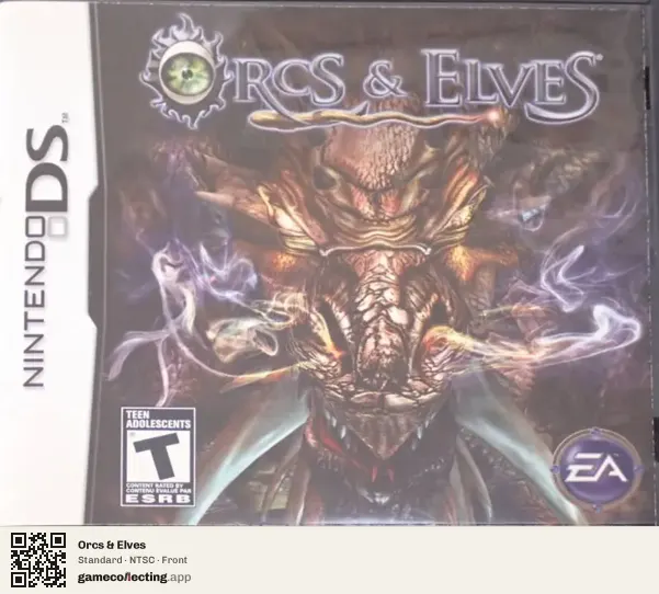 Orcs & Elves Nintendo DS, NTSC box front
