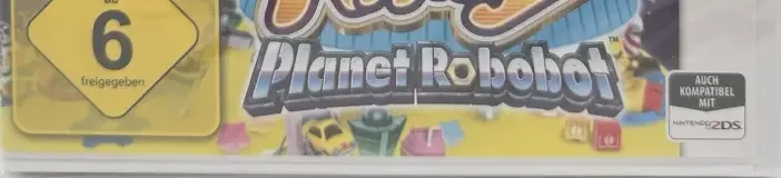 Kirby: Planet Robobot, the USK square on its front