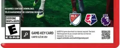 EA Sports FC 26, the ESRB box on its front