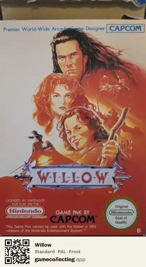 Willow Nintendo Entertainment System, PAL box front