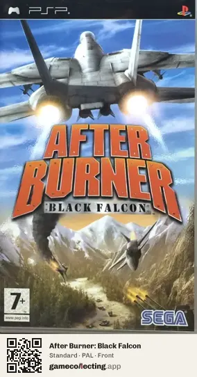 After Burner: Black Falcon PlayStation Portable, PAL box front