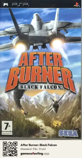 After Burner: Black Falcon PlayStation Portable, PAL box front
