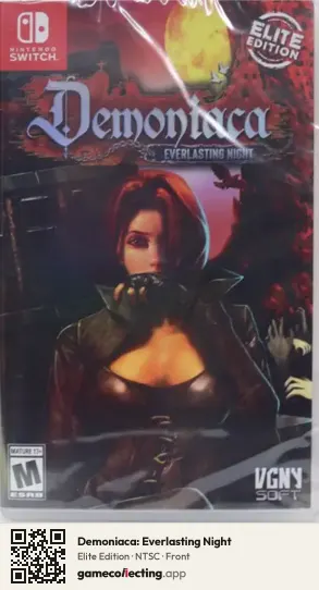 Demoniaca: Everlasting Night Nintendo Switch, NTSC box front