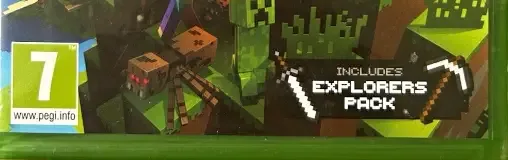 Minecraft, the PEGI square on its front