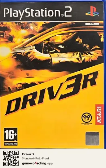 Driver 3 PlayStation 2, PAL box front