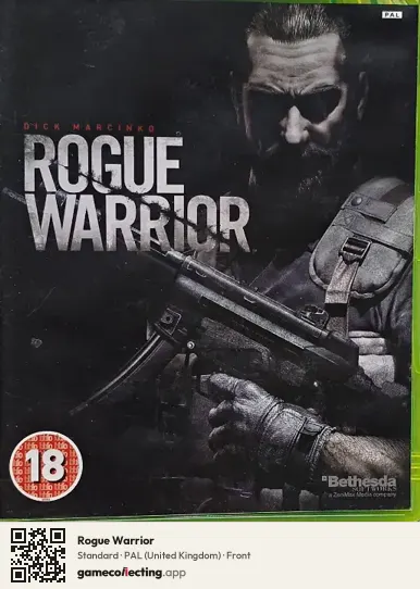 Rogue Warrior Xbox 360, United Kingdom box front
