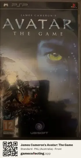 James Cameron's Avatar: The Game PlayStation Portable, Australia box front