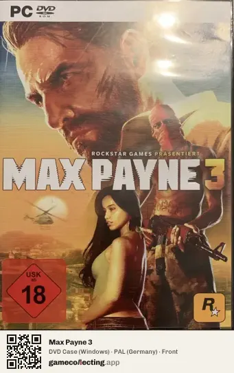 Max Payne 3 Computer, Germany box front