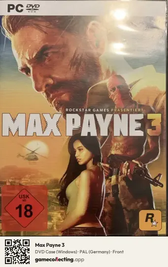 Max Payne 3 Computer, Germany box front