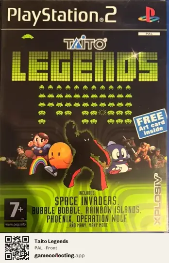 Taito Legends PlayStation 2, PAL box front