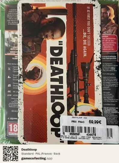 Deathloop Xbox Series X, France box back