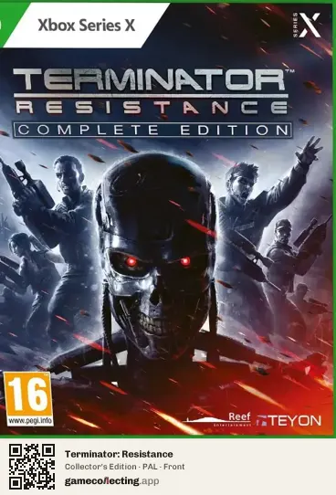 Terminator: Resistance Xbox Series X, PAL box front