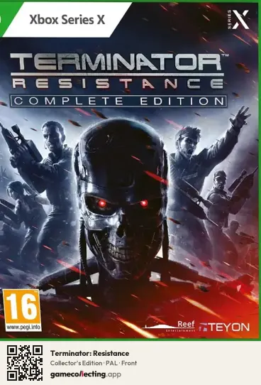 Terminator: Resistance Xbox Series X, PAL box front
