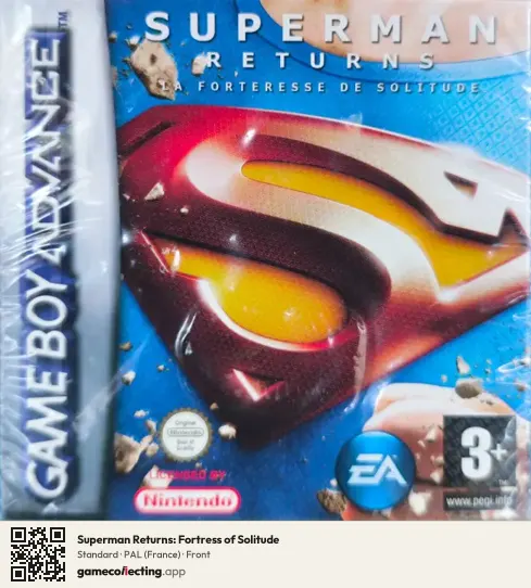 Superman Returns: Fortress of Solitude Game Boy Advance, France box front