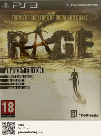 Rage PlayStation 3, PAL box front