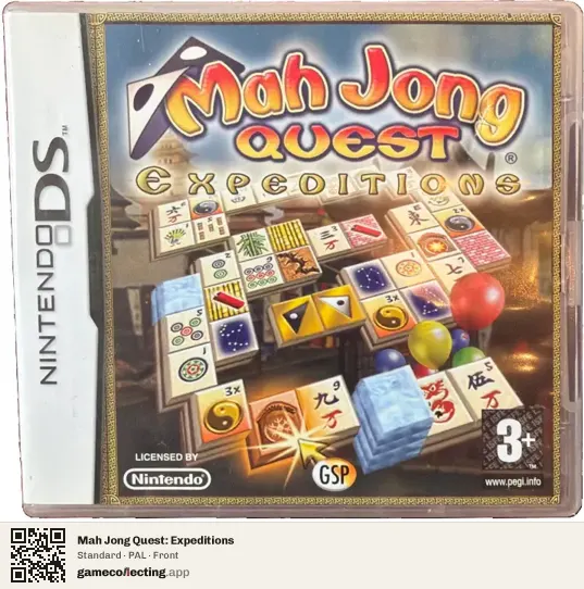 Mah Jong Quest: Expeditions Nintendo DS, PAL box front