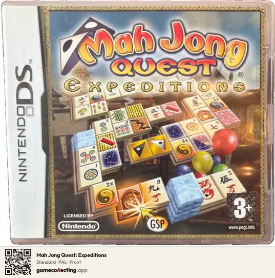 Mah Jong Quest: Expeditions Nintendo DS, PAL box front