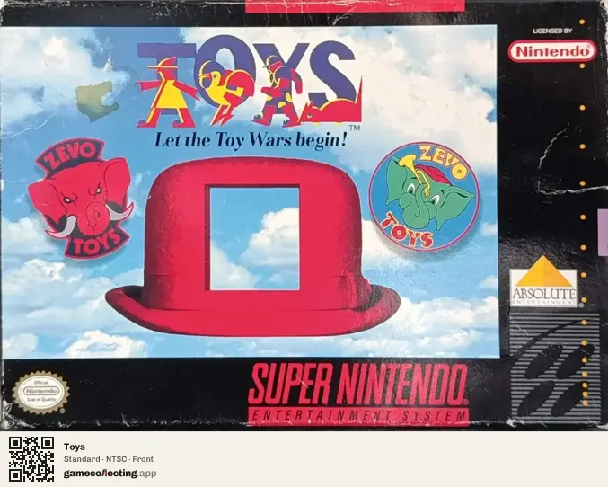 Toys Super Nintendo Entertainment System, NTSC box front