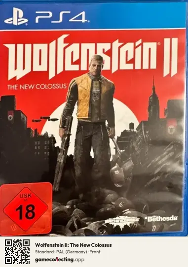 Wolfenstein II: The New Colossus PlayStation 4, Germany box front