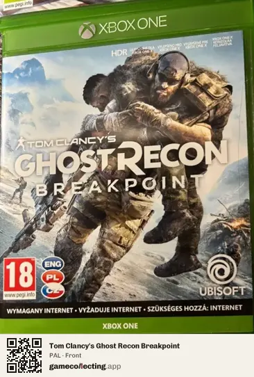 Tom Clancy's Ghost Recon Breakpoint Xbox One, PAL box front