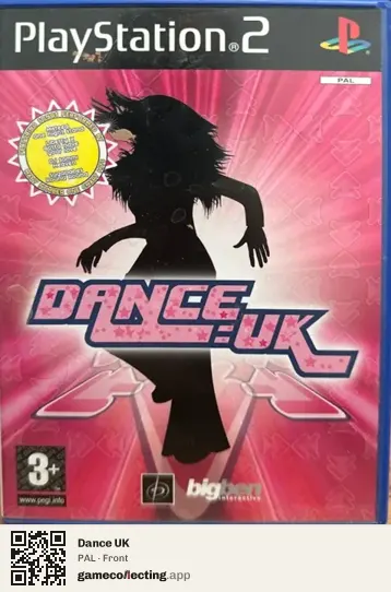 Dance UK PlayStation 2, PAL box front