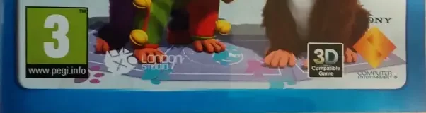 EyePet & Friends, the PEGI square on its front