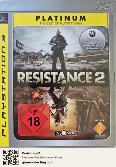 Resistance 2 PlayStation 3, Germany box front