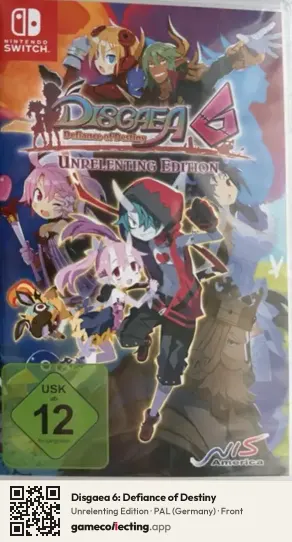 Disgaea 6: Defiance of Destiny Nintendo Switch, Germany box front